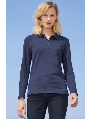 S-SO02083-SOL'S PERFECT LSL WOMEN - LONG-SLEEVE PIQUÉ POLO SHIRT